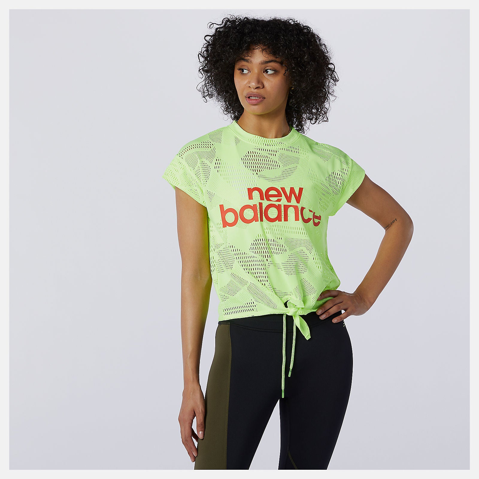 Achiever Collide Open Mesh Tee | New Balance Clothing - Women