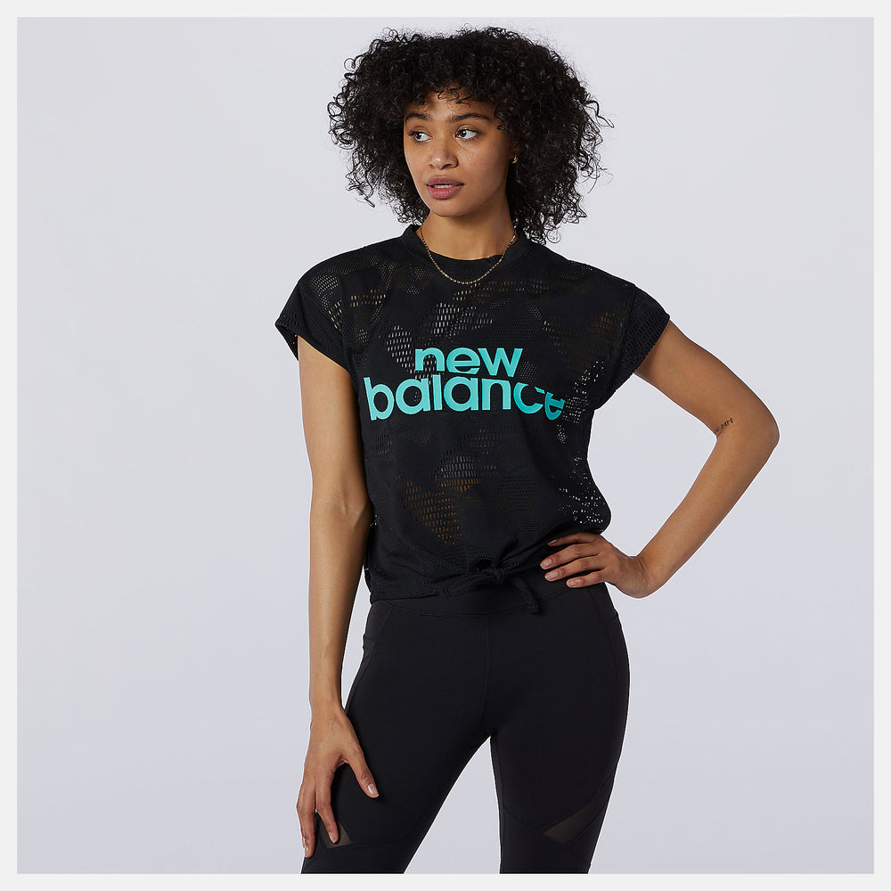 Achiever Collide Open Mesh Tee | New Balance Clothing - Women