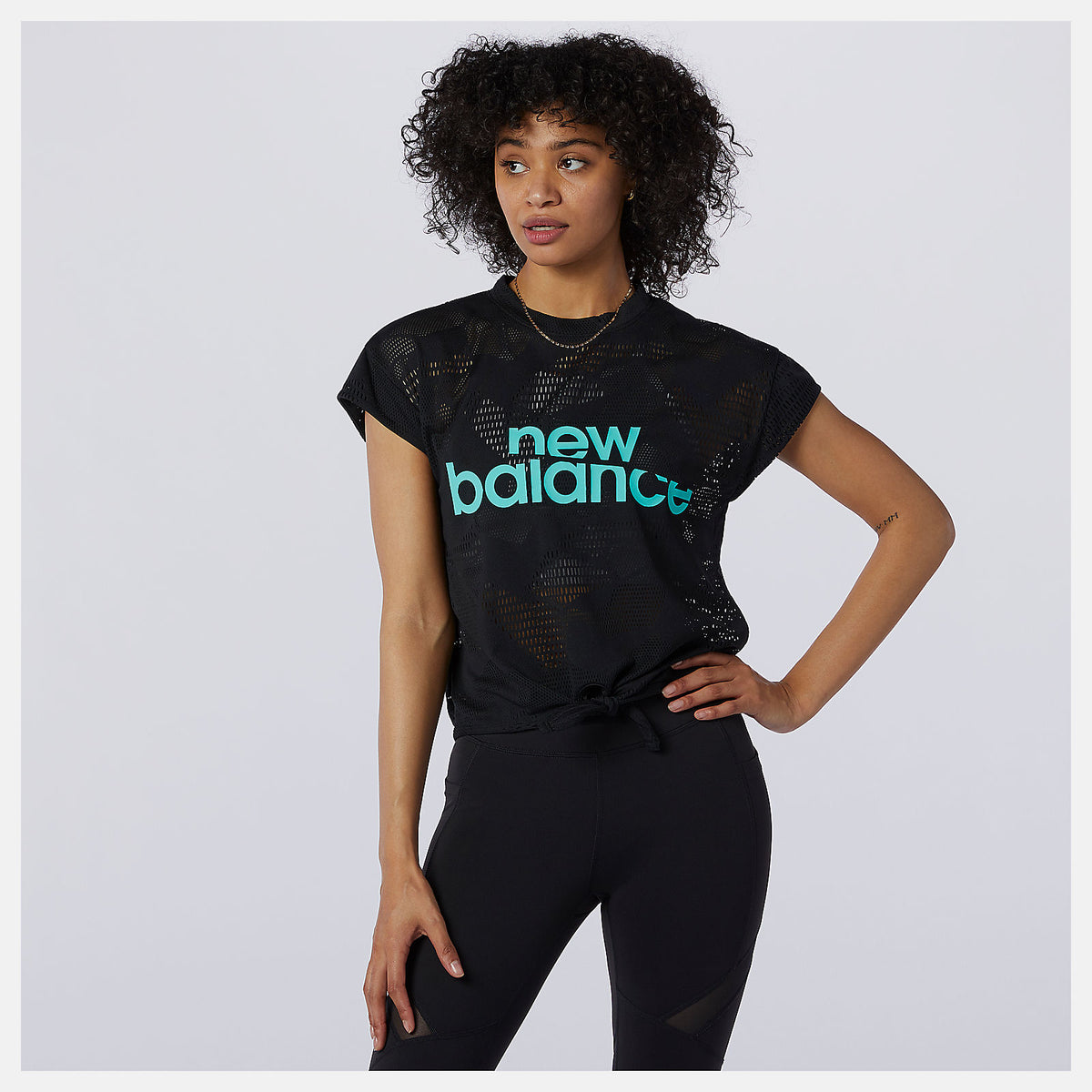 Achiever Collide Open Mesh Tee | New Balance Clothing - Women