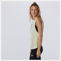 Relentless Cinched Back Graphic Tank | New Balance Clothing - Women