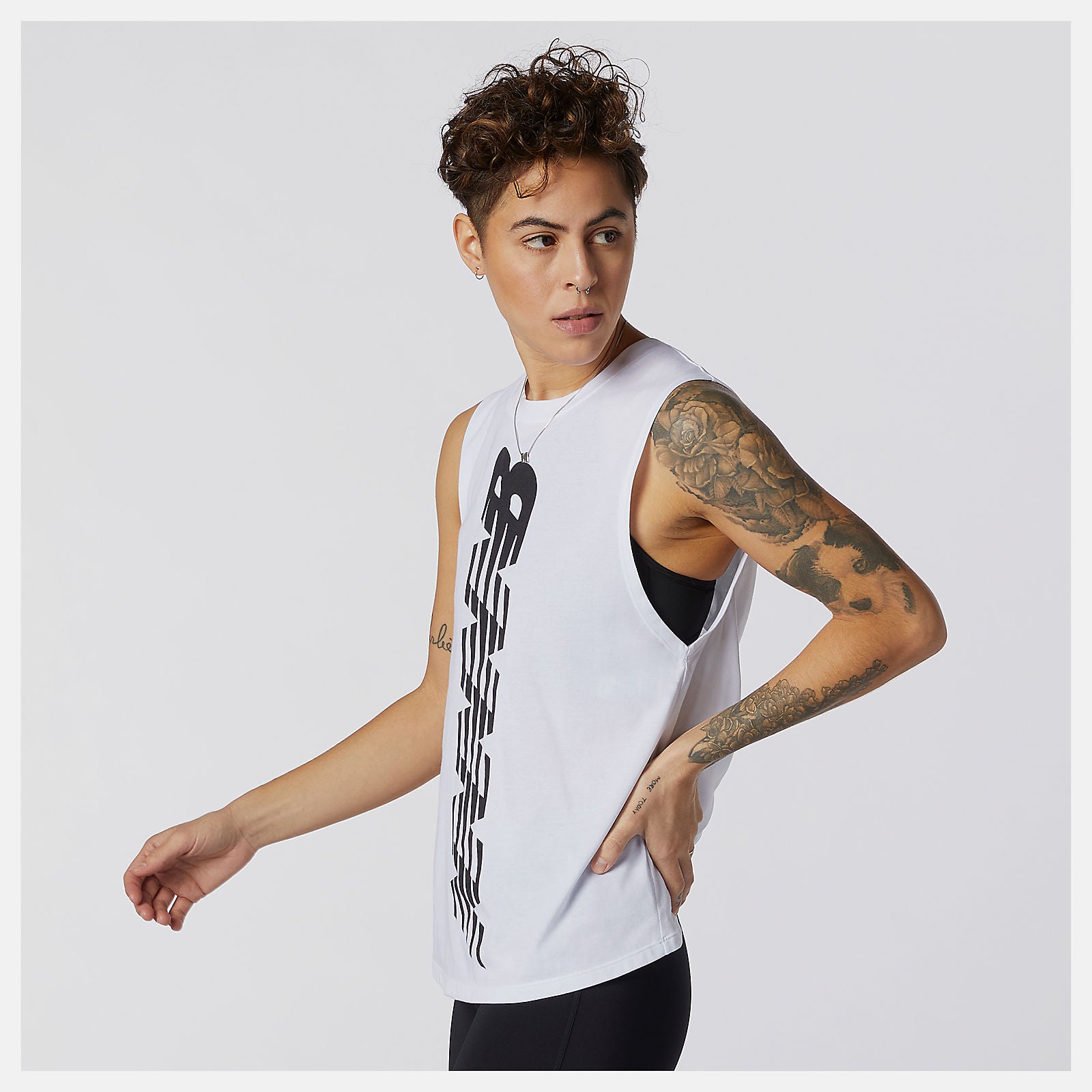 Relentless Cinched Back Graphic Tank | New Balance Clothing - Women