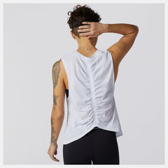 Relentless Cinched Back Graphic Tank | New Balance Clothing - Women