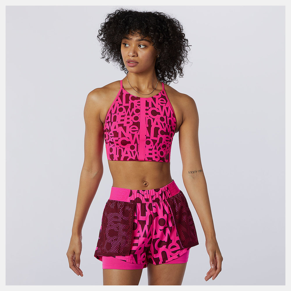 Relentless Printed Crop Top | New Balance Clothing - Women