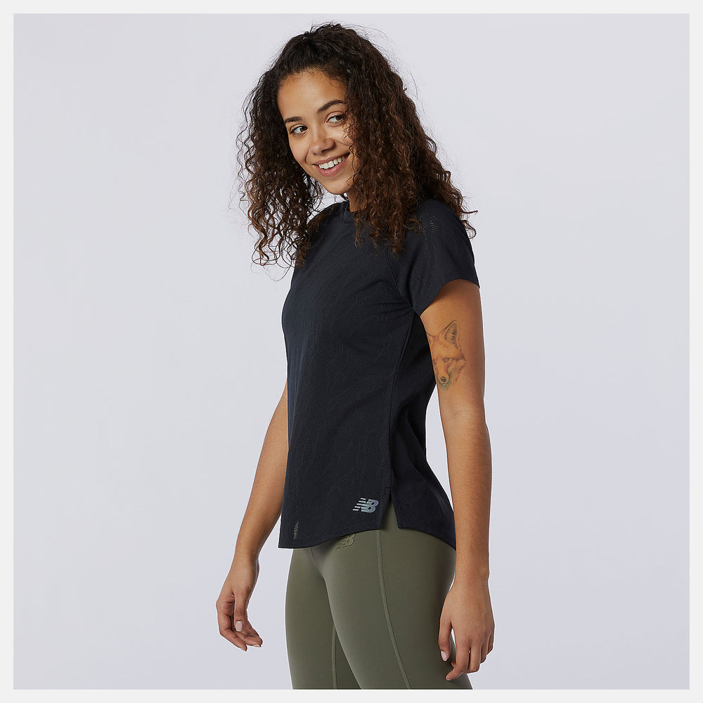 Q Speed Fuel Jacquard Short Sleeve | New Balance Clothing - Women