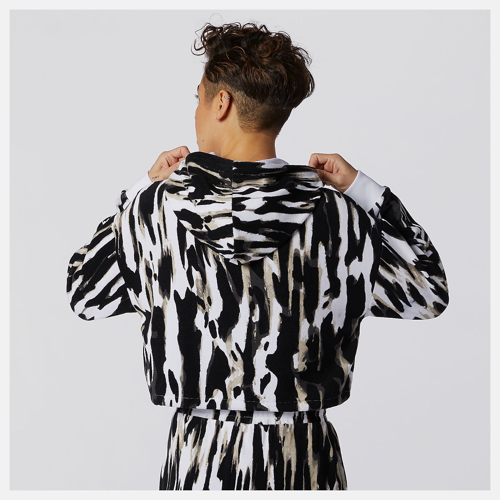 NB Athletics Collide Printed Terry Hoodie | New Balance Clothing - Women