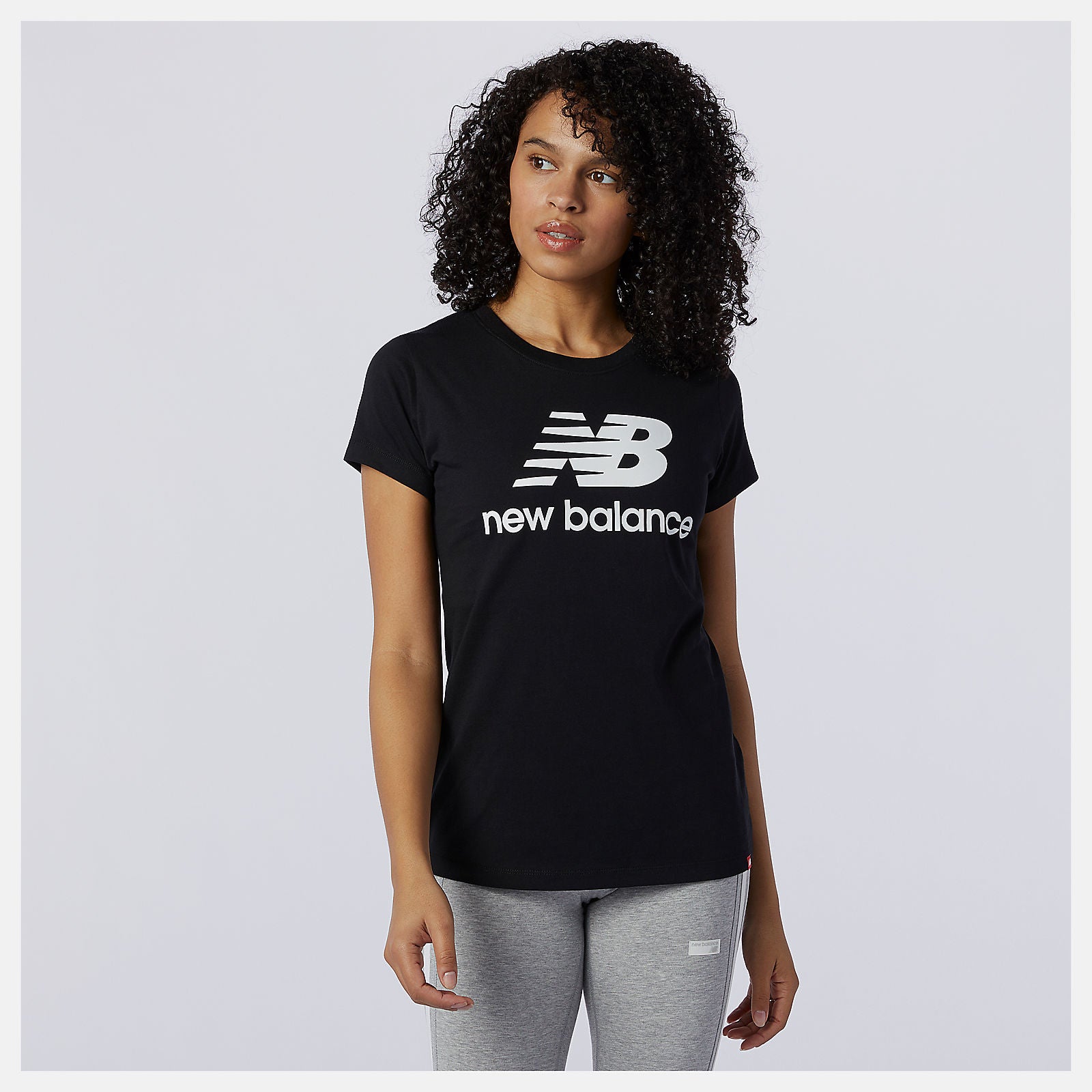 Essentials Stacked Logo Tee | New Balance Clothing - Women