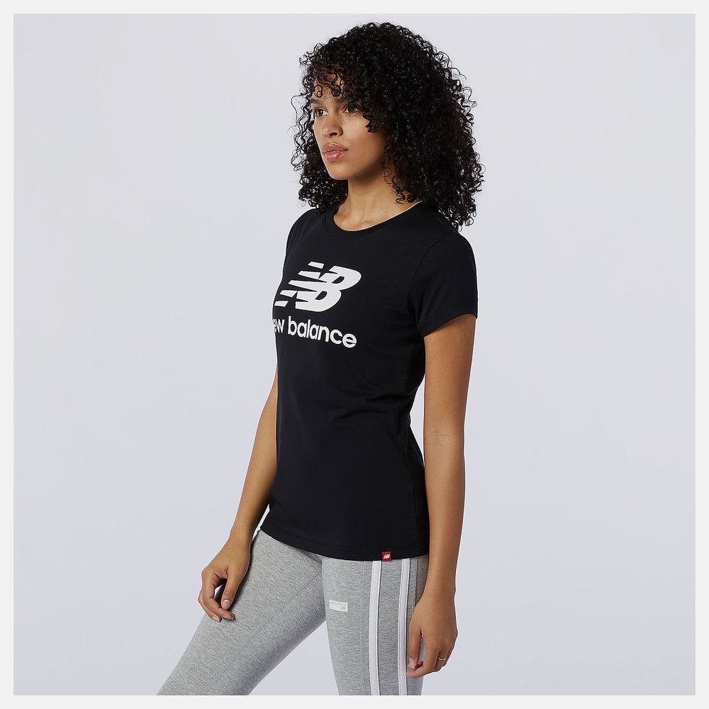 Essentials Stacked Logo Tee | New Balance Clothing - Women