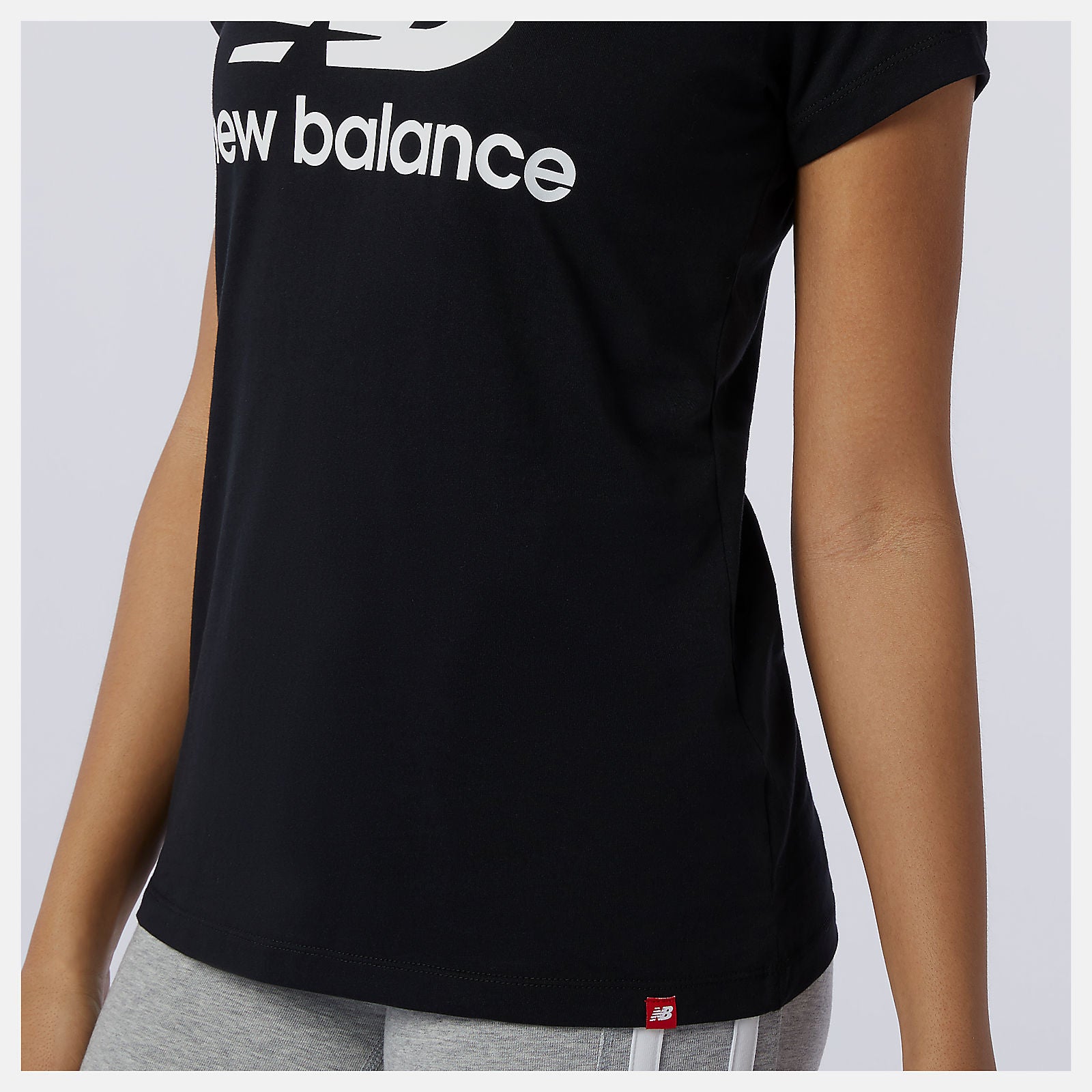 Essentials Stacked Logo Tee | New Balance Clothing - Women