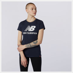 Essentials Stacked Logo Tee | New Balance Clothing - Women