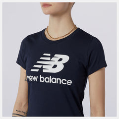 Essentials Stacked Logo Tee | New Balance Clothing - Women