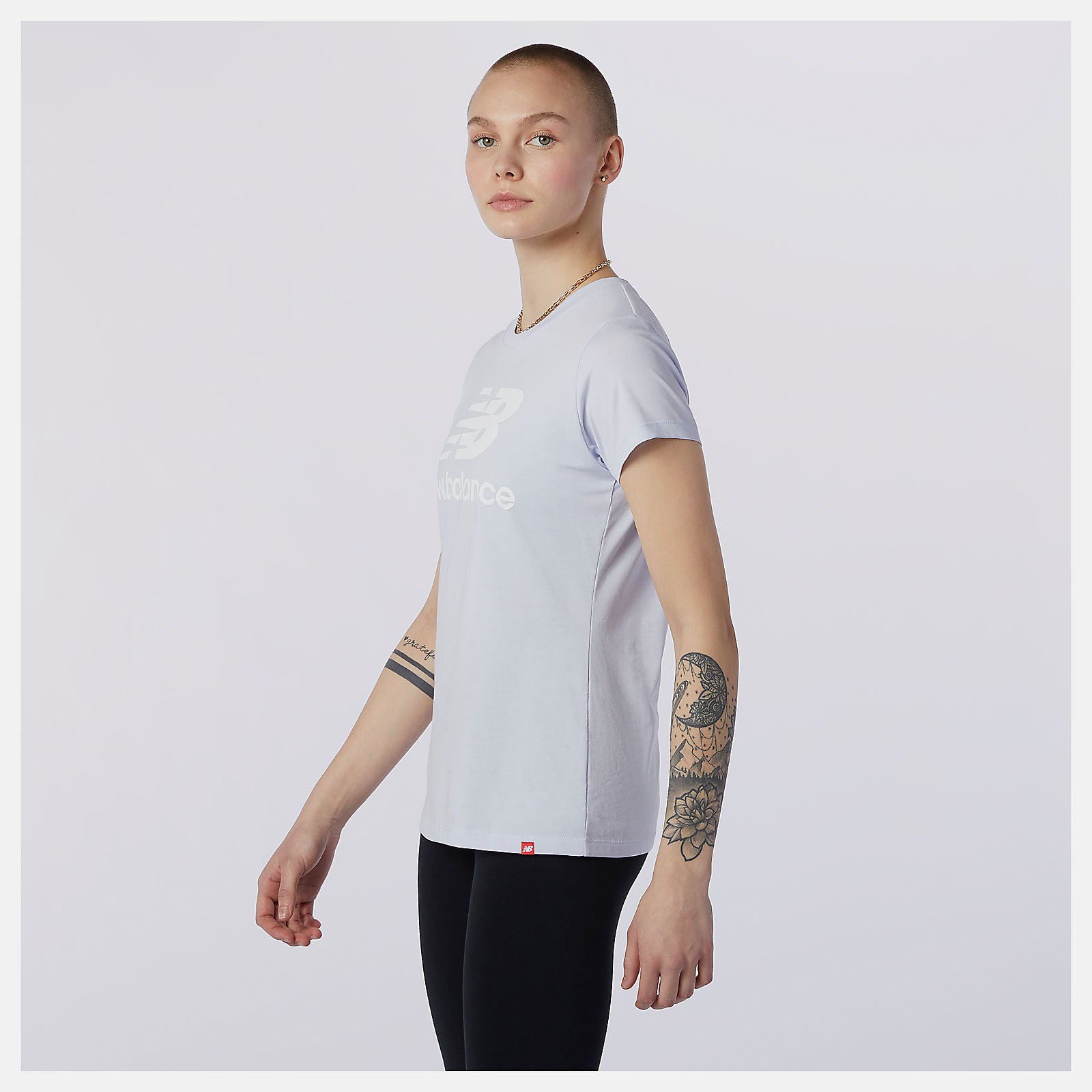 Essentials Stacked Logo Tee | New Balance Clothing - Women
